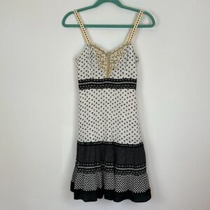 Free People Peasant Boho Coquette Girl Festival Feminine Floral Dress Sz 2